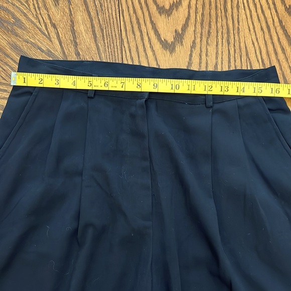 Lane Bryant Venezia Black Pleated Trouser Pants High waisted pockets Sz 14 - Picture 4 of 7